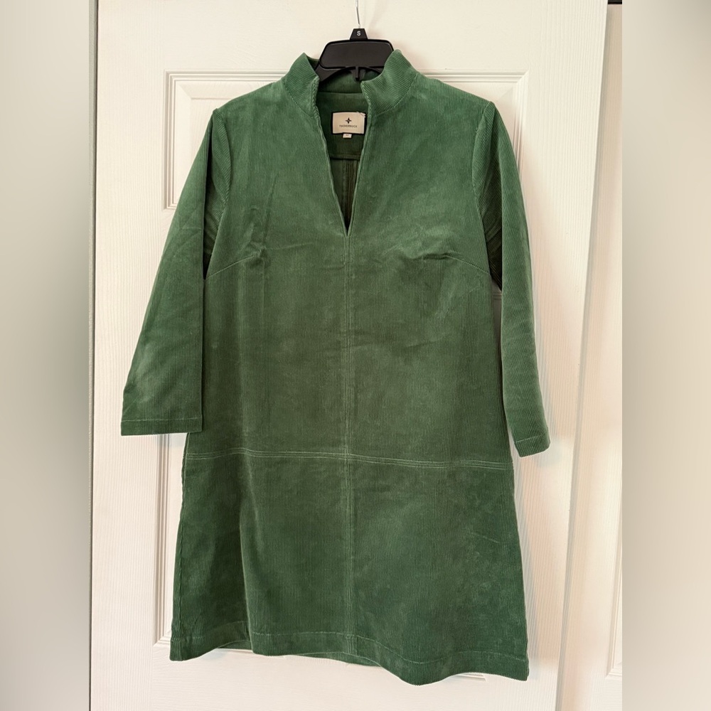Tuckernuck Green Corduroy Clifton Dress